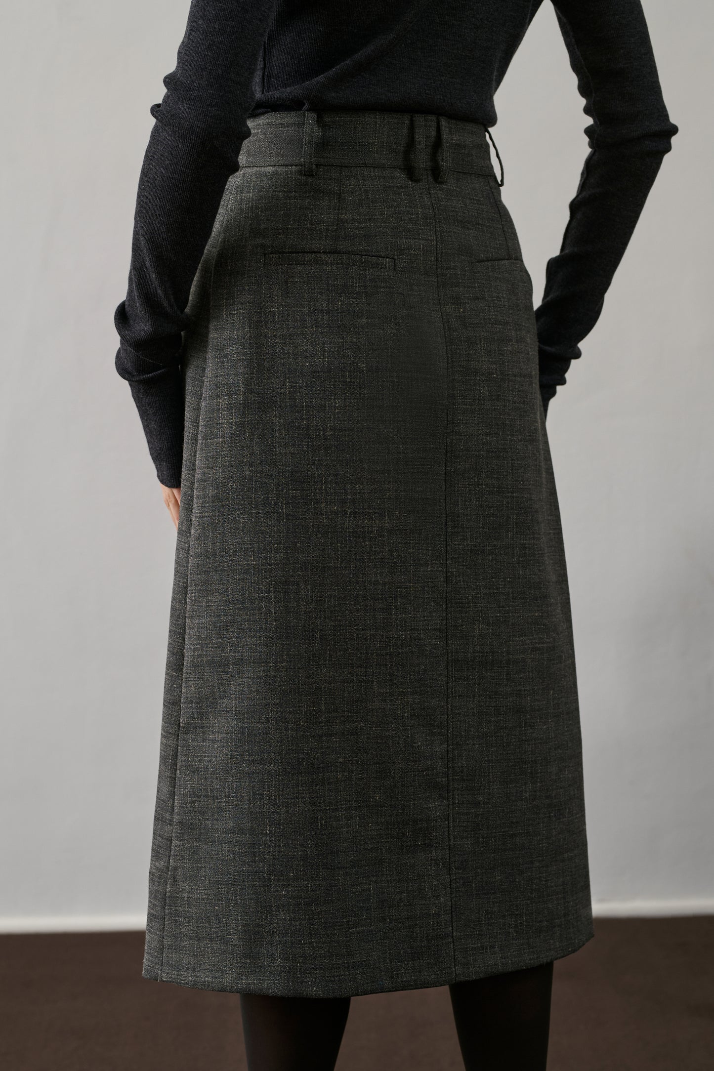 Jupe Varna - Gris Chiné - Femme