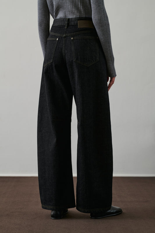 Jean Gaspard - Denim Brut Noir - Coton - Femme