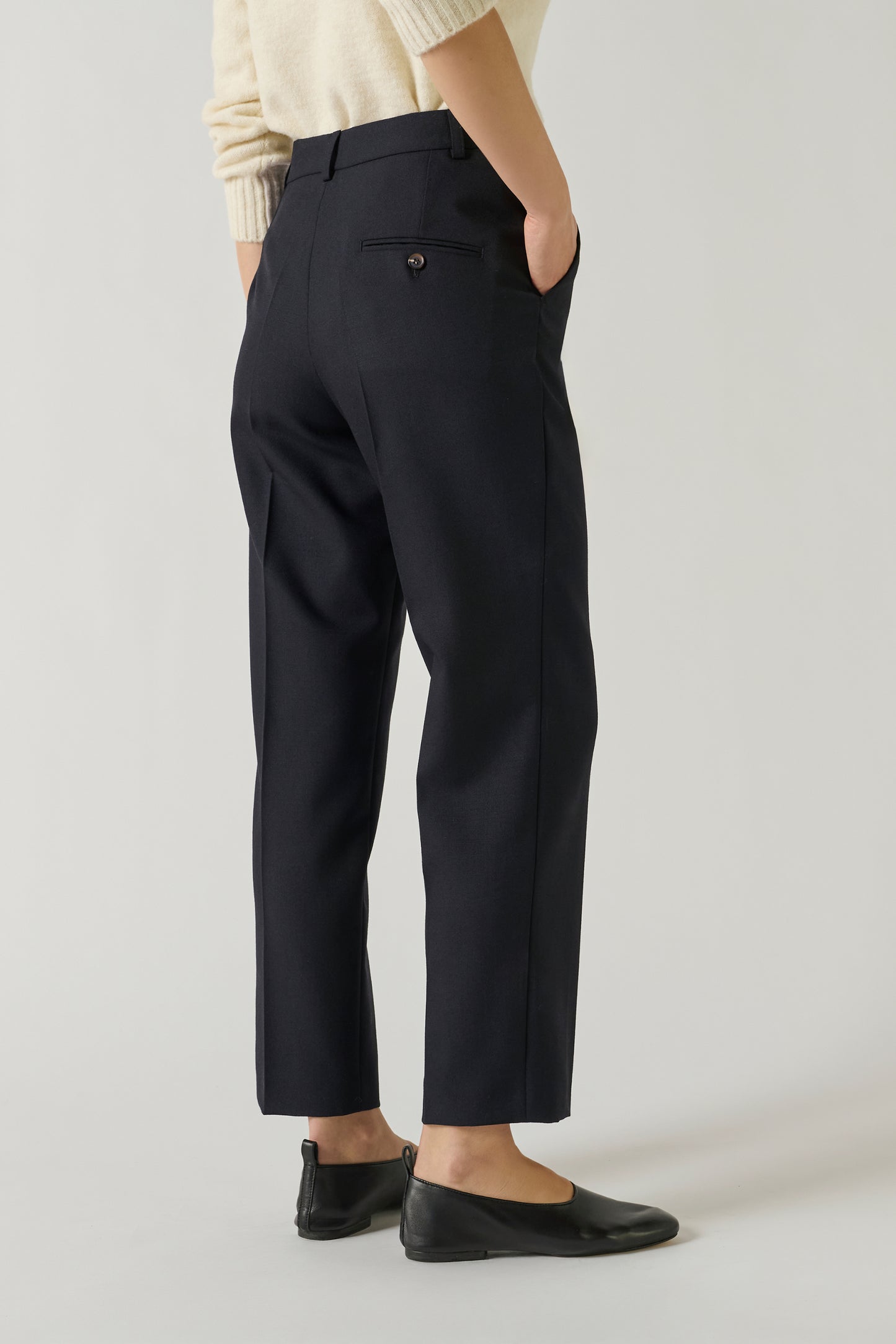 Pantalon Gabriel - Navy - Laine - Femme