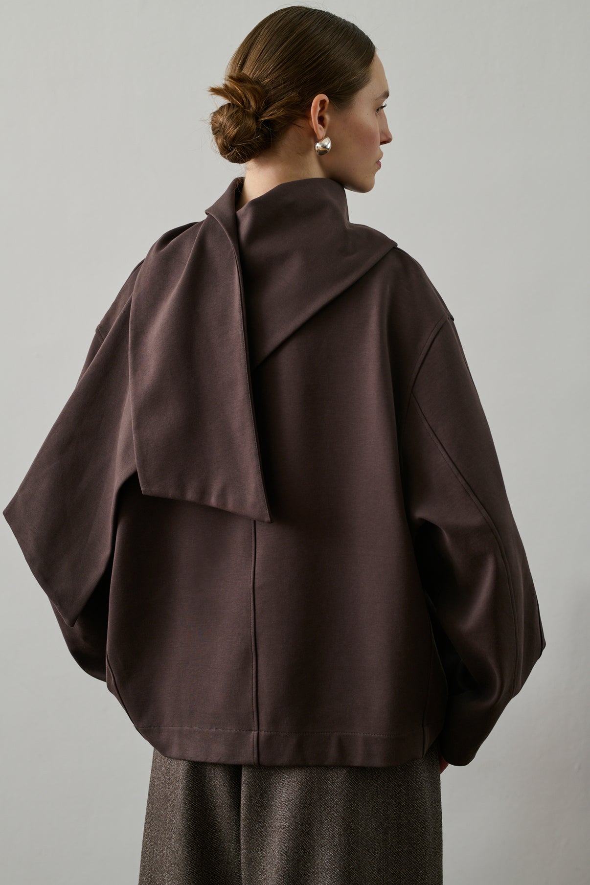 Sweatshirt Freja - Marron/Prune - Coton - Femme vue 3