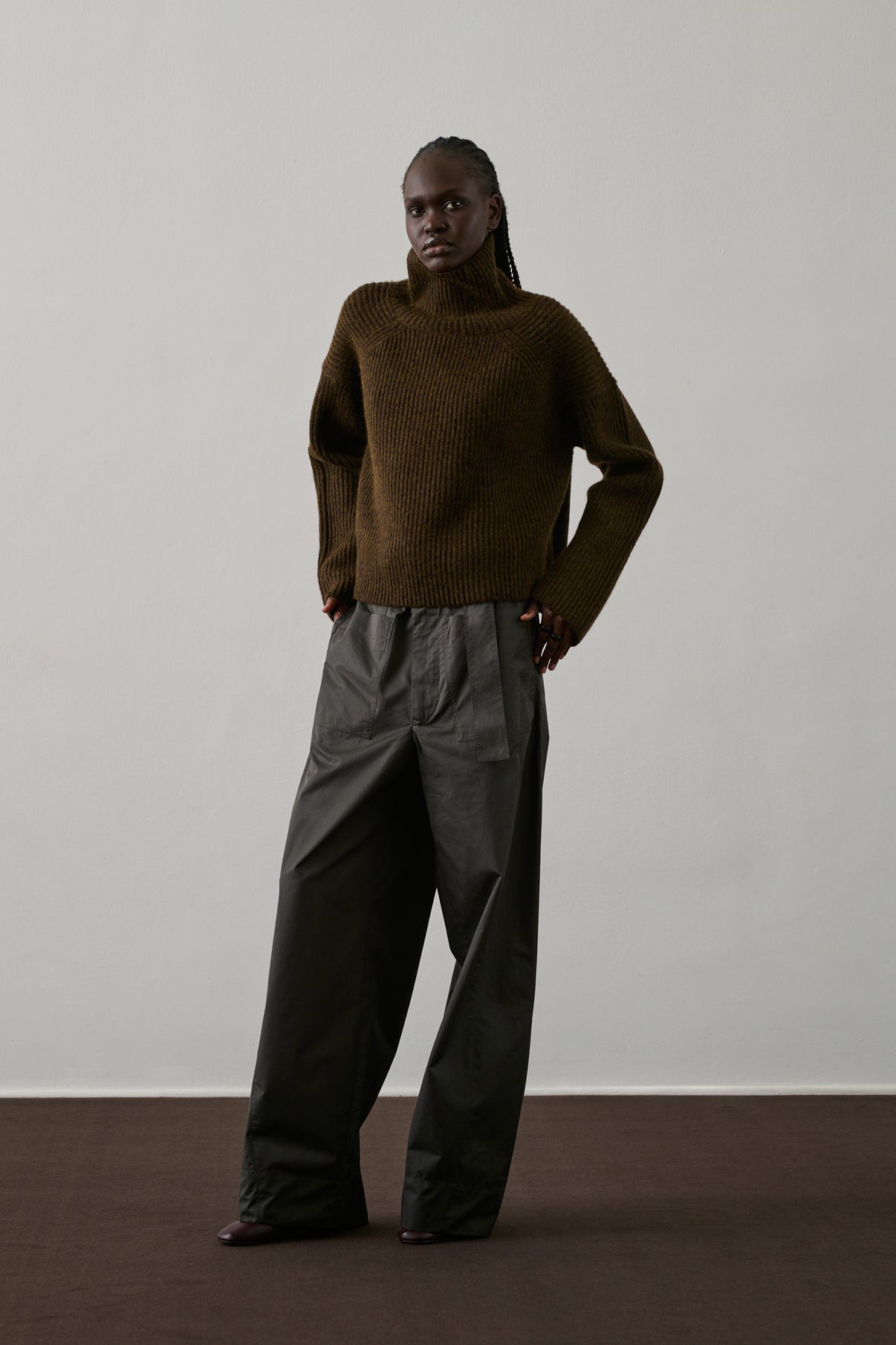 Pull Flynn - Marron Chiné - Laine - Femme vue 1