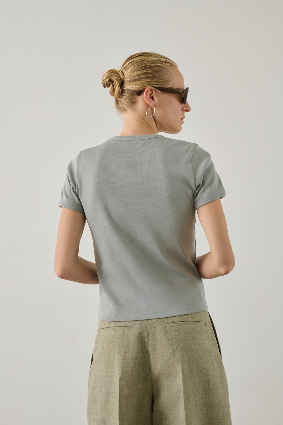 Tee-Shirt Aristide - Bleu Glacé - Coton - Femme vue 2