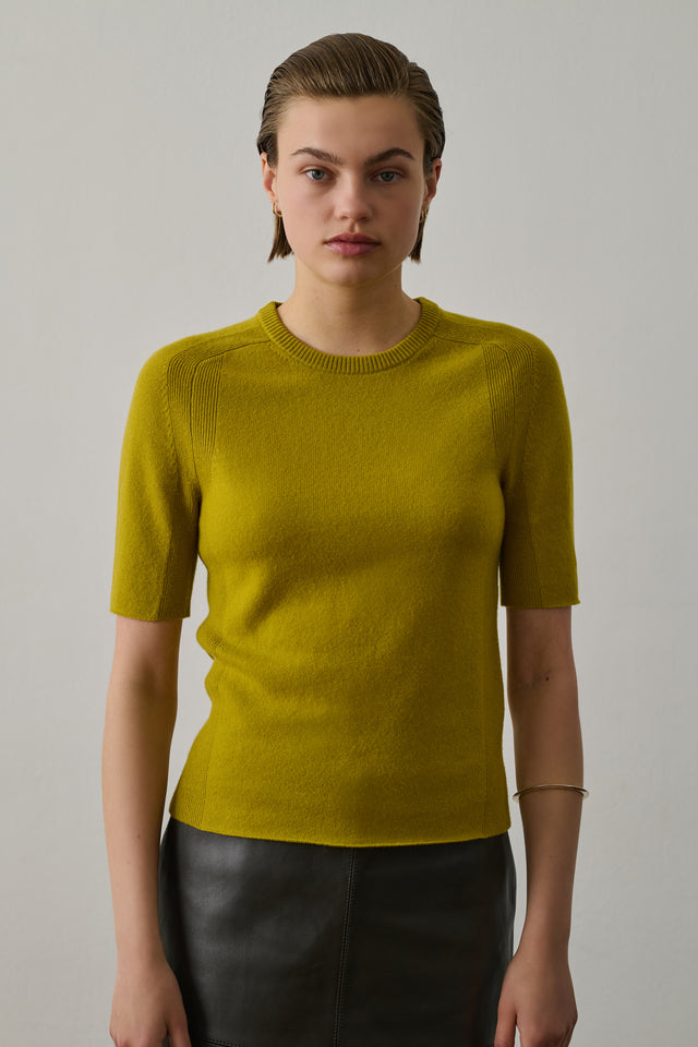 Pull Galanga - Moutarde - Cachemire - Femme