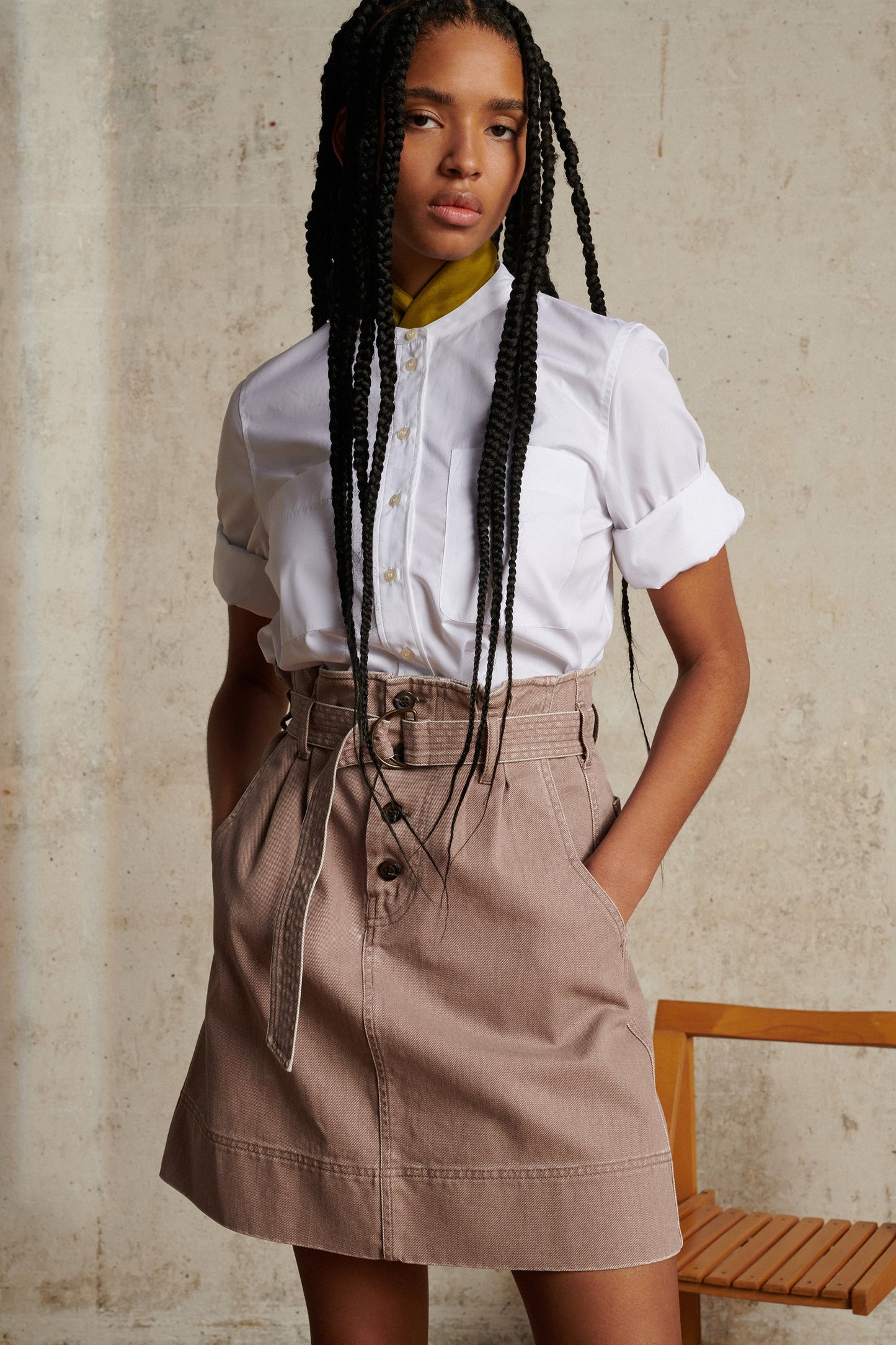 JUPE MUGUET VIOLETTE