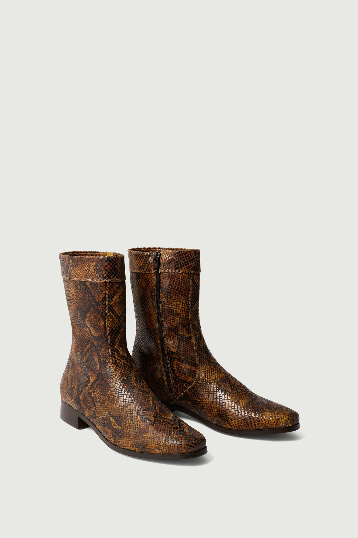 Bottines Écaille - Python - Cuir - Femme vue 3